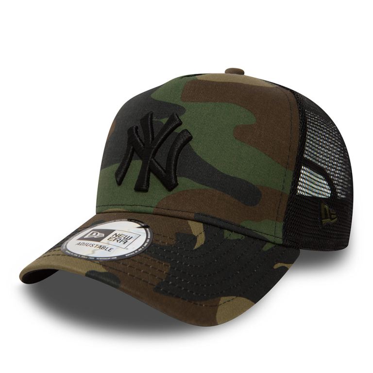 Gorras New Era Mlb Camuflados - New York Yankees Clean A-Frame Trucker 67912EPOI